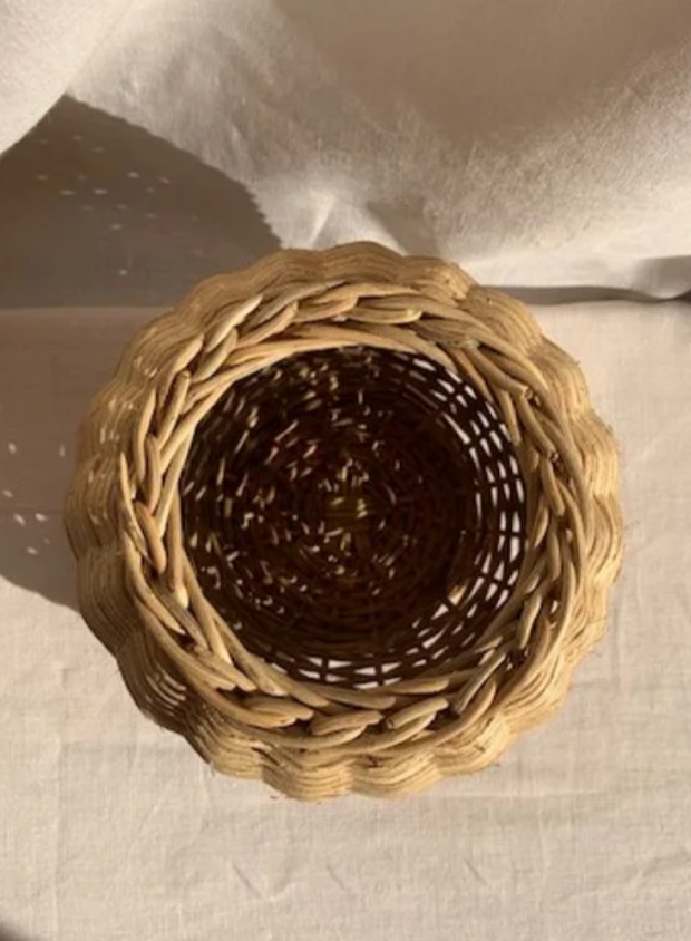 Cesto intrecciato - Vaso a tre strati