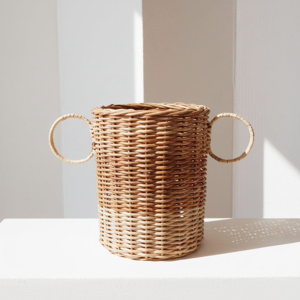Woven Basket - Vase with Handles