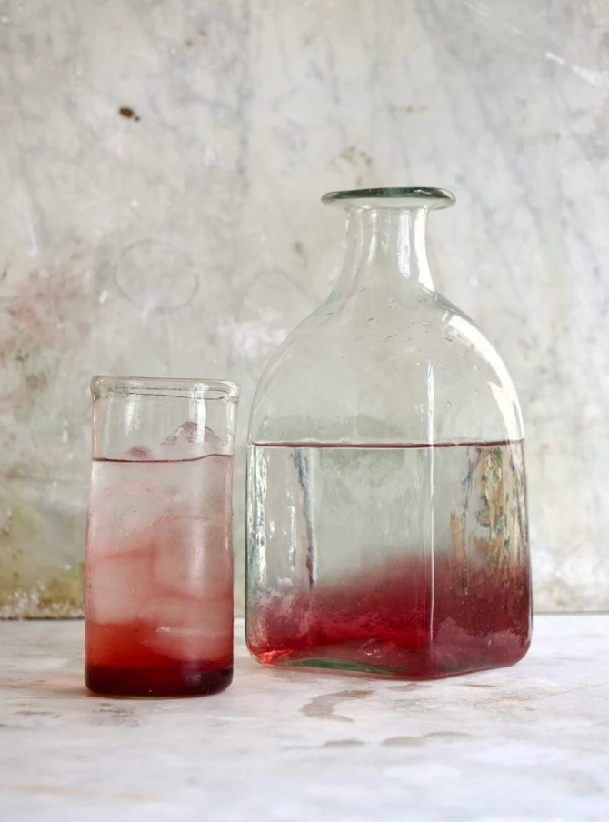Ice Tea Hanblown glass - Transparent