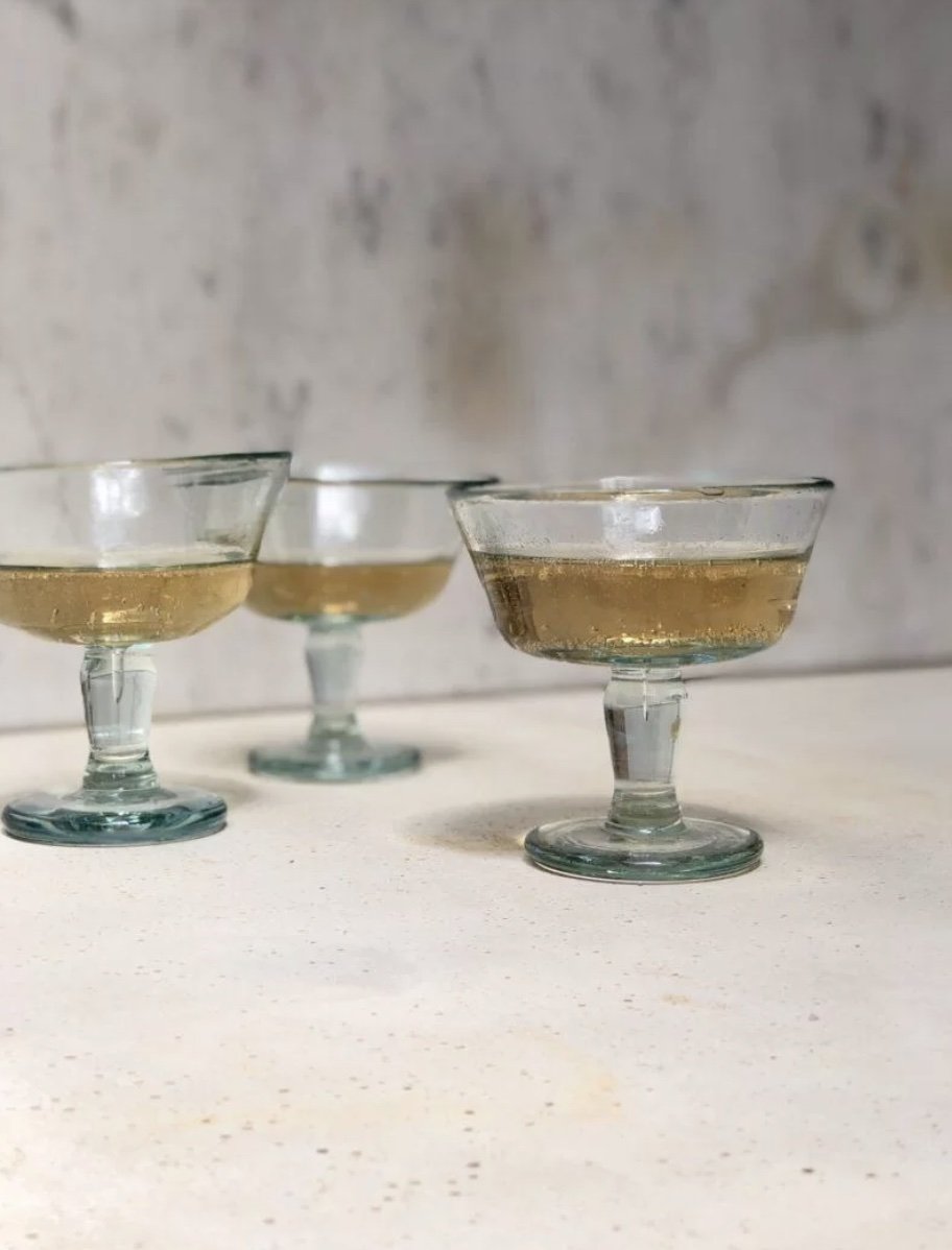 Handblown Coppa Glass - Transparent