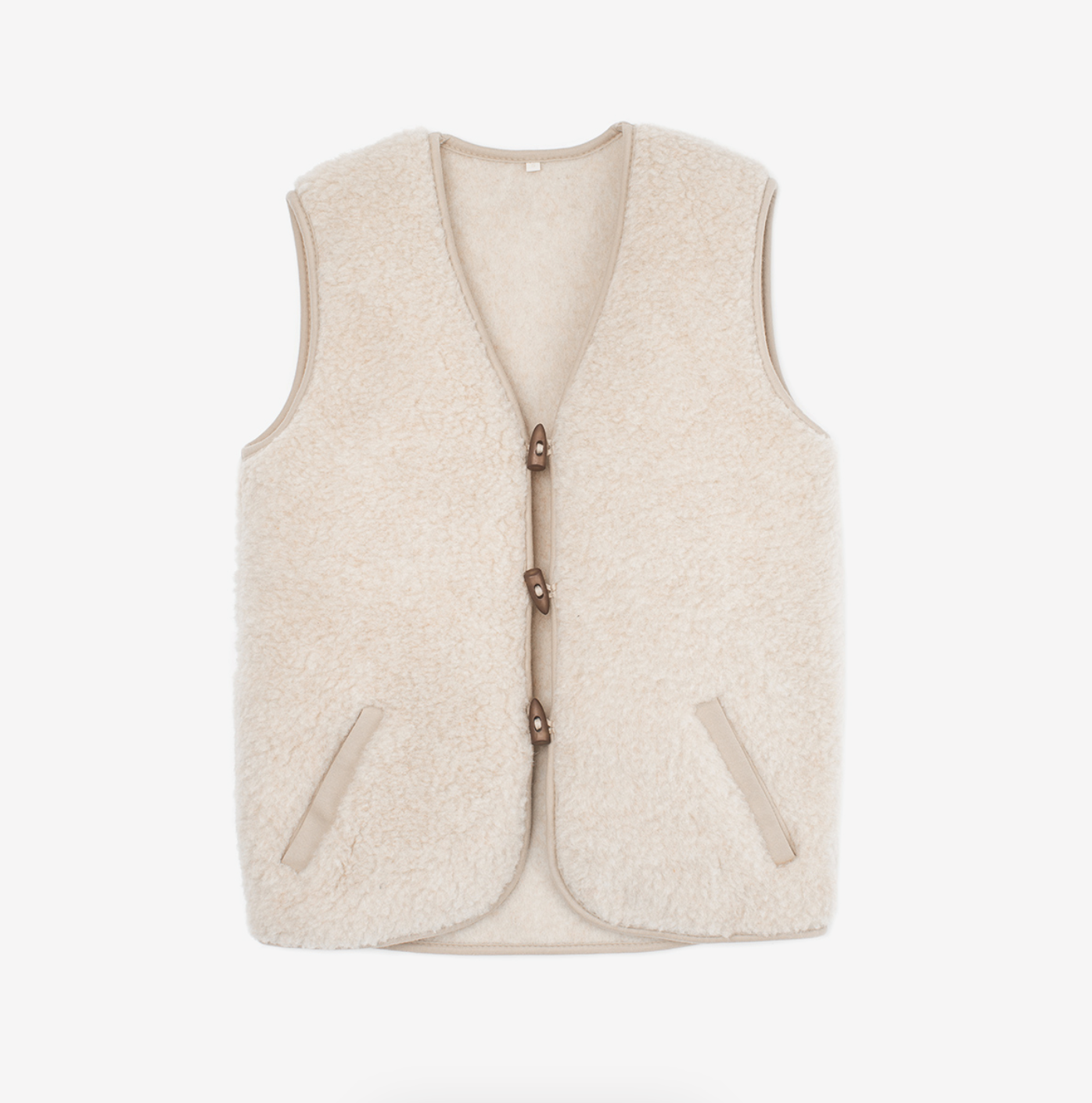 Gilet unisex in montone - Naturale