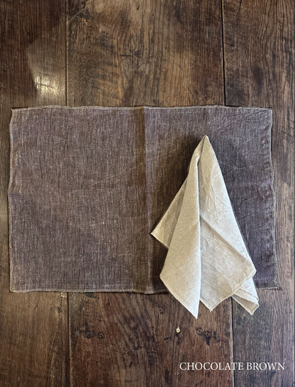 Tovaglietta in lino con punto semplice V.VM Everyday