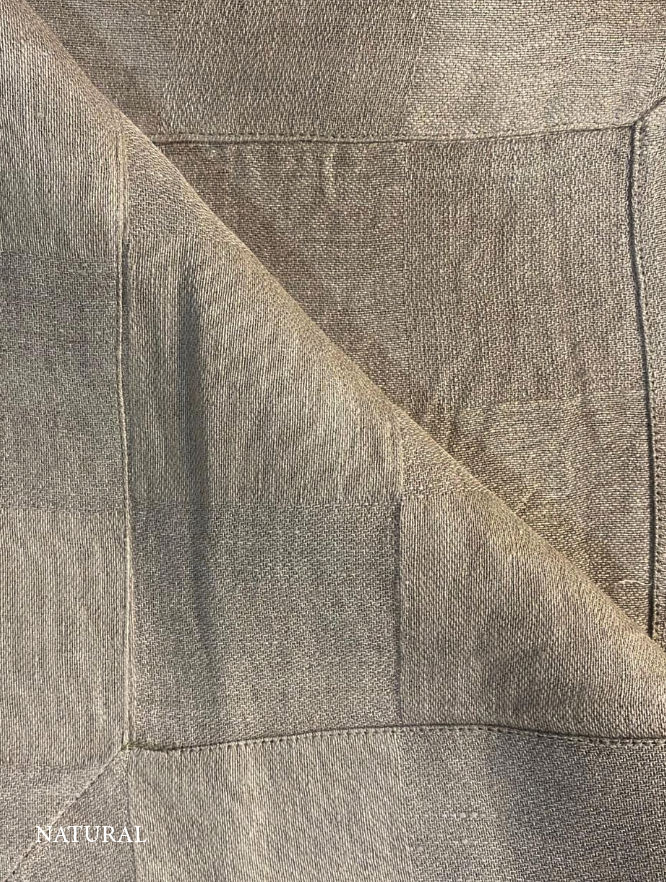 Tovaglia in lino a quadri verde oliva V.VM