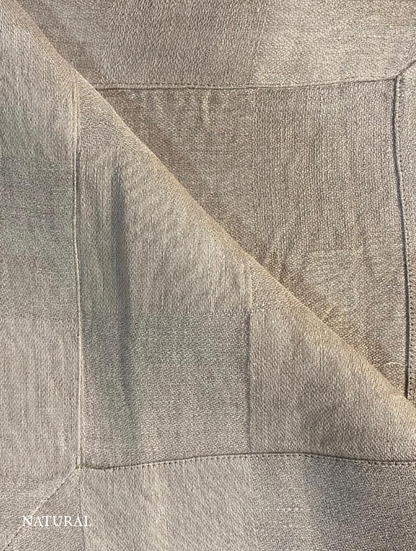 Tovaglia in lino a quadri verde oliva V.VM