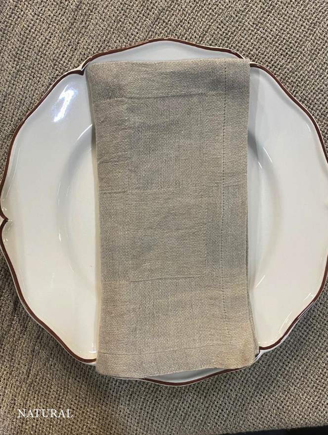 V.VM Check Linen Napkin