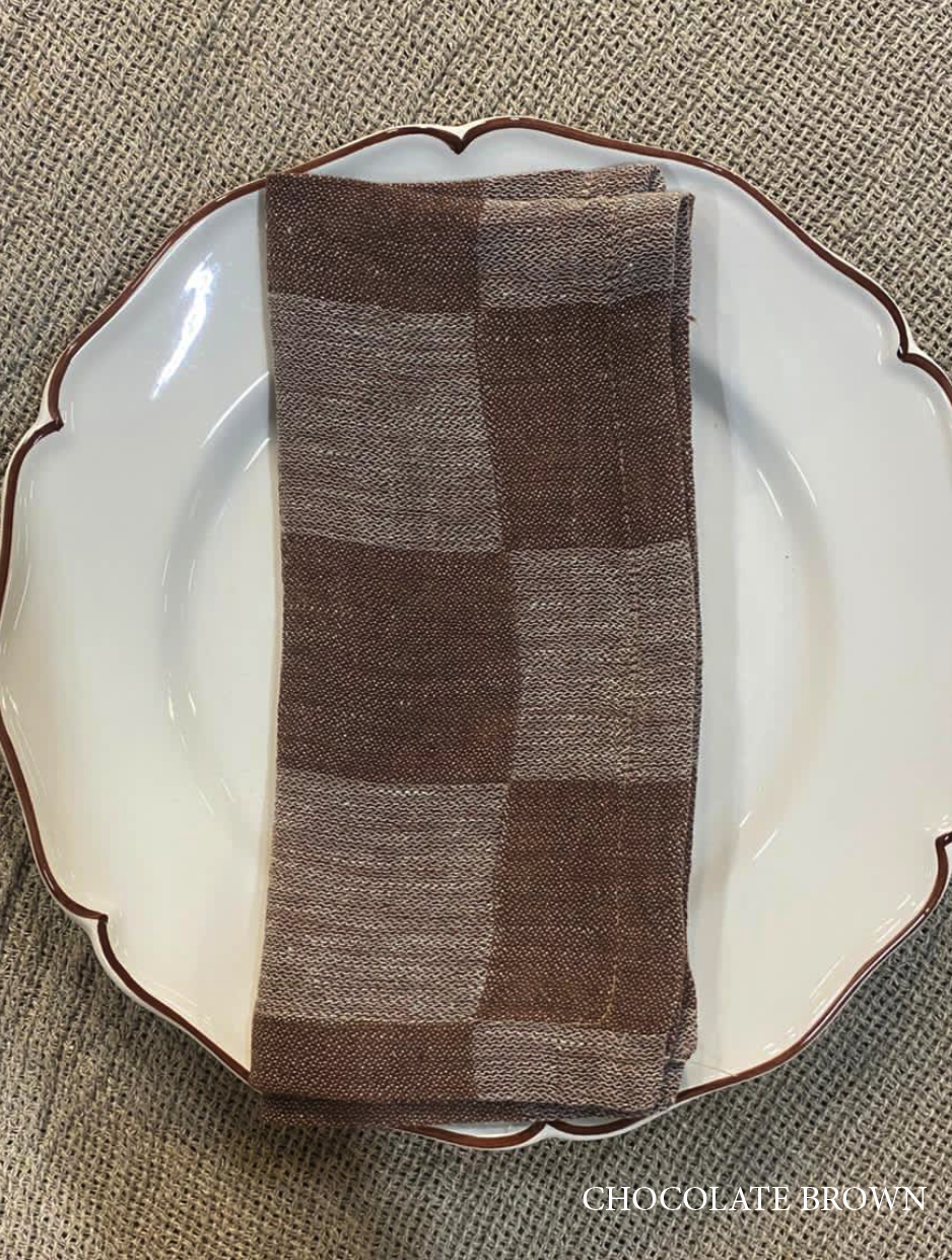 V.VM Check Linen Napkin