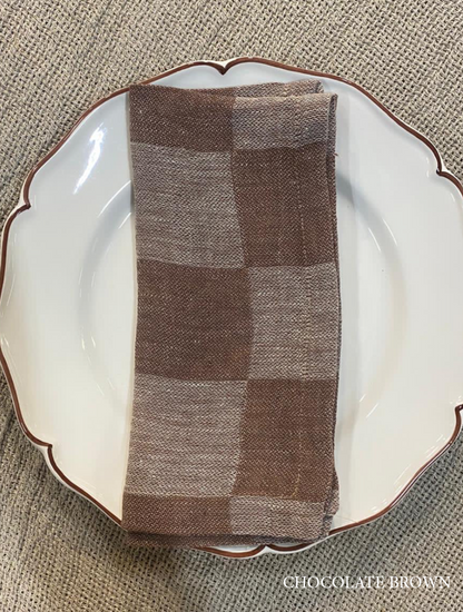 V.VM Check Linen Napkin