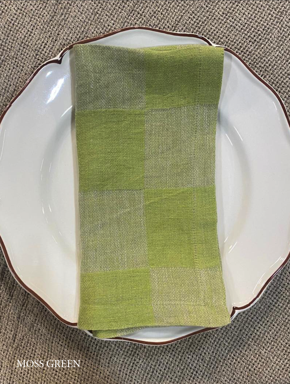 V.VM Check Linen Napkin