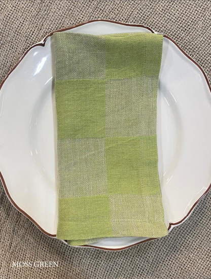V.VM Check Linen Napkin
