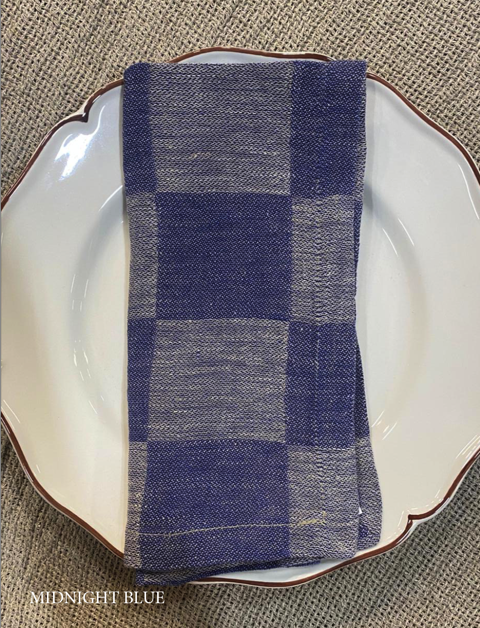 V.VM Check Linen Napkin