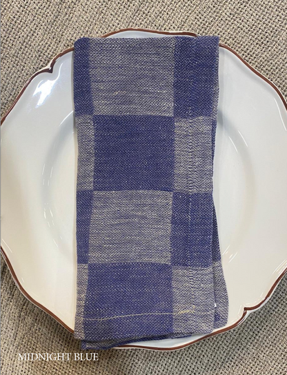 V.VM Check Linen Napkin