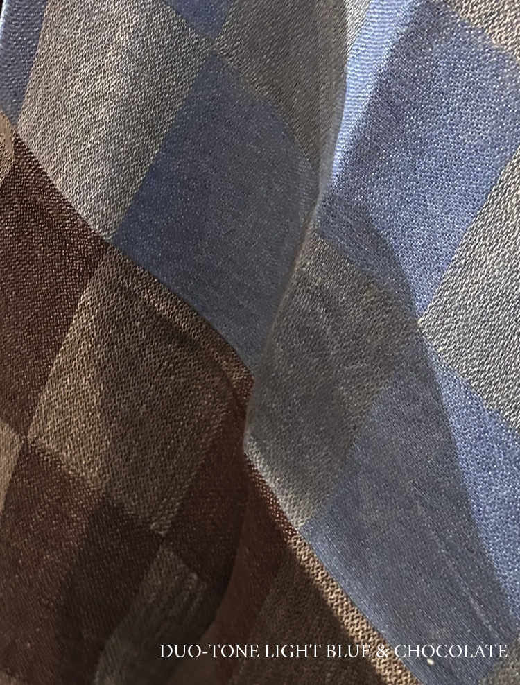 Tovagliolo di lino a quadri bicolore V.VM