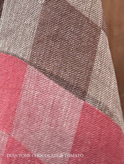 Tovagliolo di lino a quadri bicolore V.VM