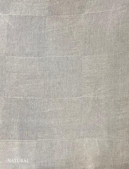 Cuscino in lino a quadri azzurri V.VM – 50 x 50 cm