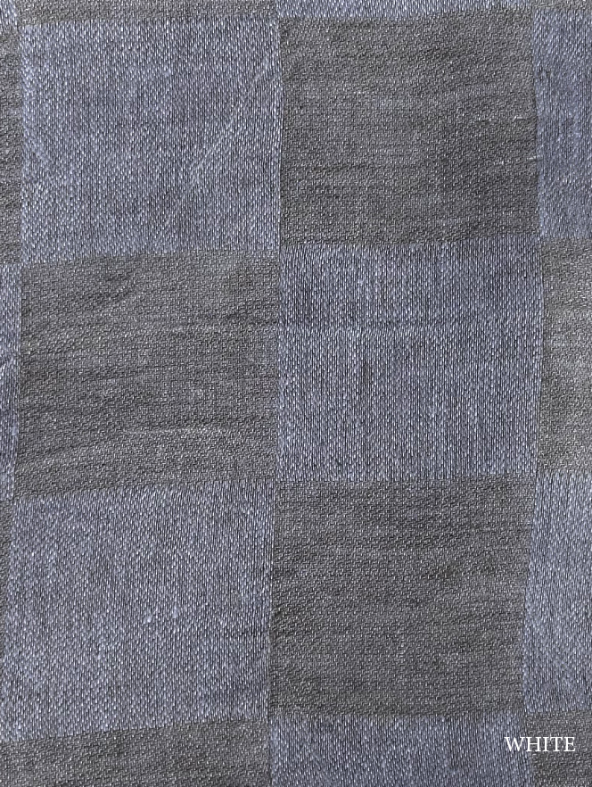 Cuscino in lino a quadri azzurri V.VM – 50 x 50 cm