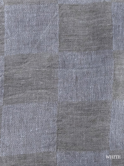 Cuscino in lino a quadri azzurri V.VM – 50 x 50 cm