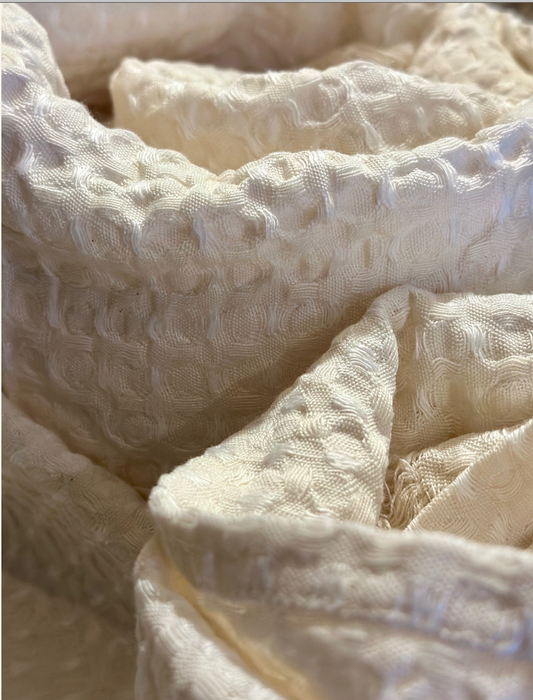 Asciugamano a nido d'ape in lino e cotone V.VM - 45 x 65