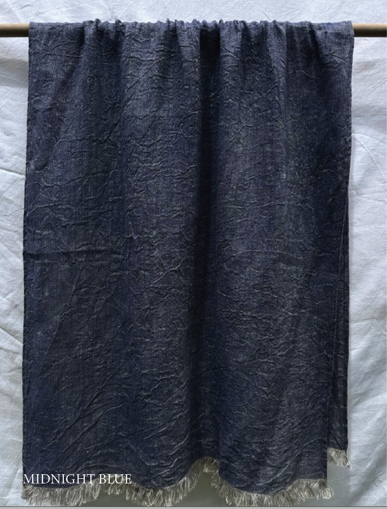 Asciugamano multiuso in lino con frange V.VM