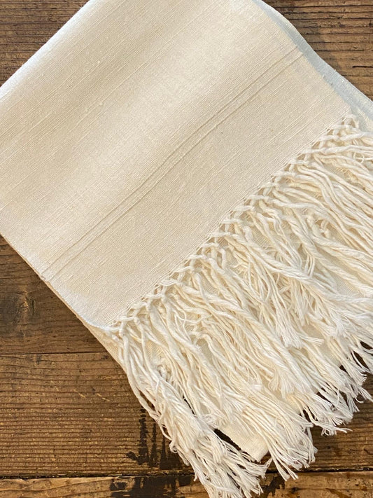 Antique Linen Napkins - Line Detail & Fringe
