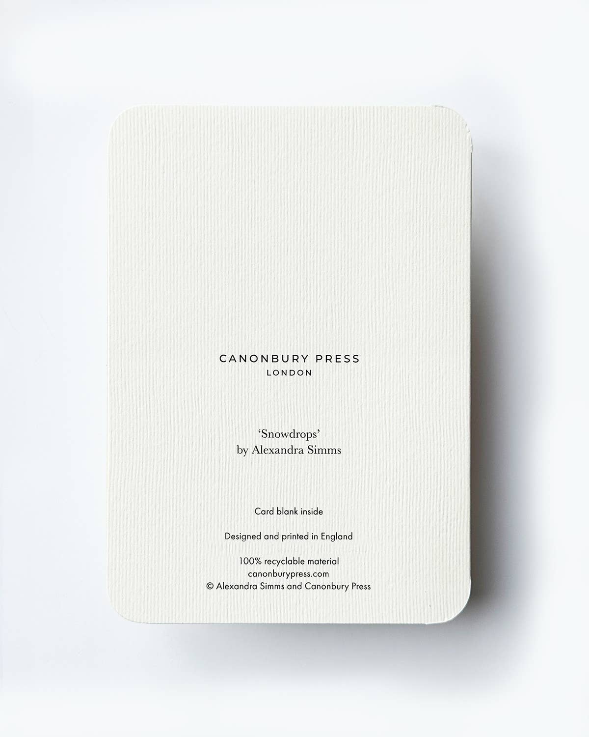 Snowdrops Greeting Card | Birthday Card | Luxury Cards