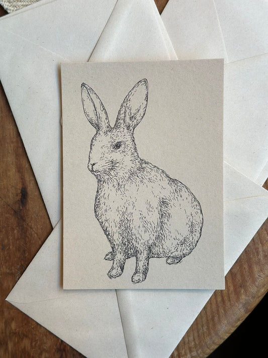 Card & Envelope - Country Rabbit