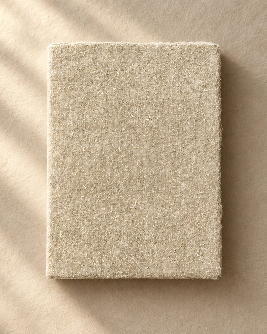 Large Handmade Lokta Paper Book - Linen