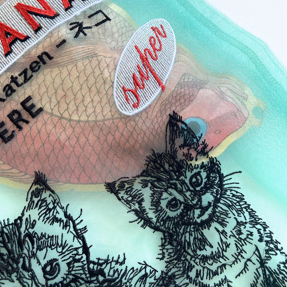 Brigitte Tanaka - Chat(Cats) Bag - Blue