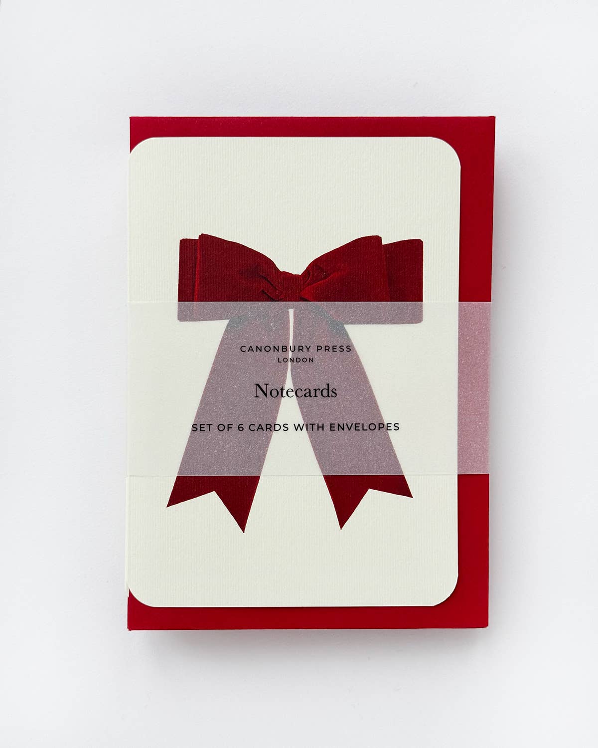 Valentines Red Velvet Bow Greeting Card | Birthday Card
