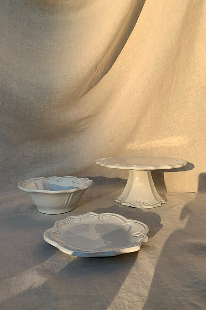 Alzata per torta in ceramica - Collezione Barocco