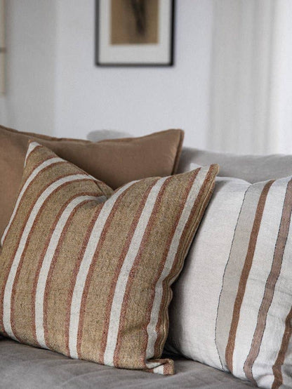 Striped Linen Cushion cover - 50cm x 50cm