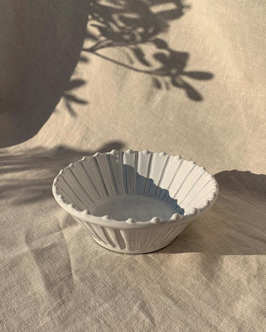 Ceramic Snack Bowl - Stripes & Dots Collection