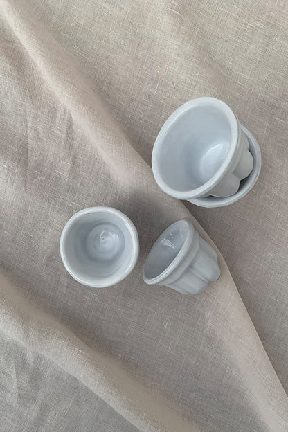 Ciotola da intingolo media in ceramica - Collezione righe e pois
