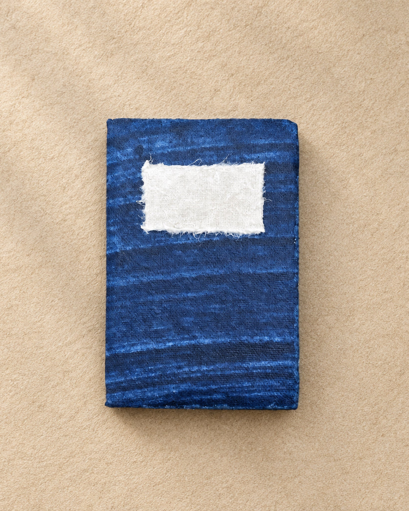 Mini Handmade Lokta Paper Book - Indigo