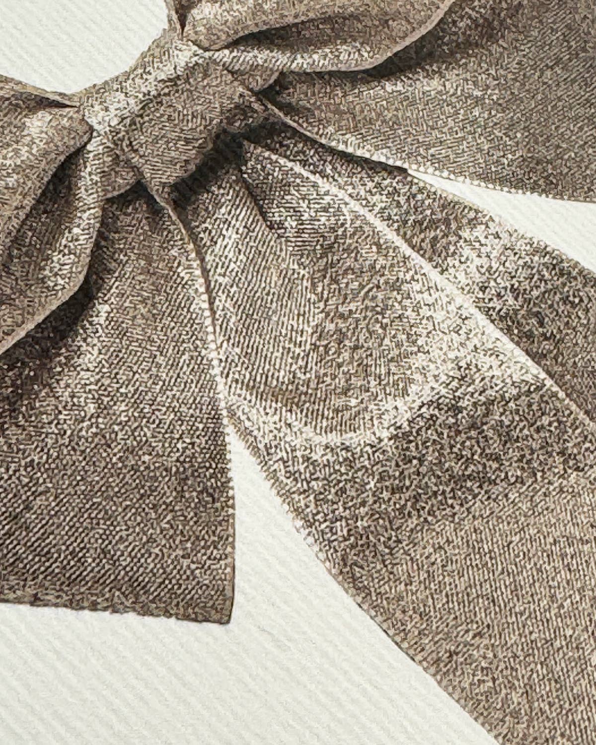 Silver Bow Greeting Card | Birthday Card | Luxury Cards