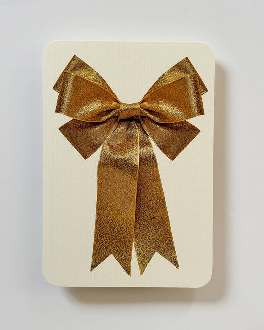 Gold Bow Greeting Card | Birthday Card | Luxury Cards