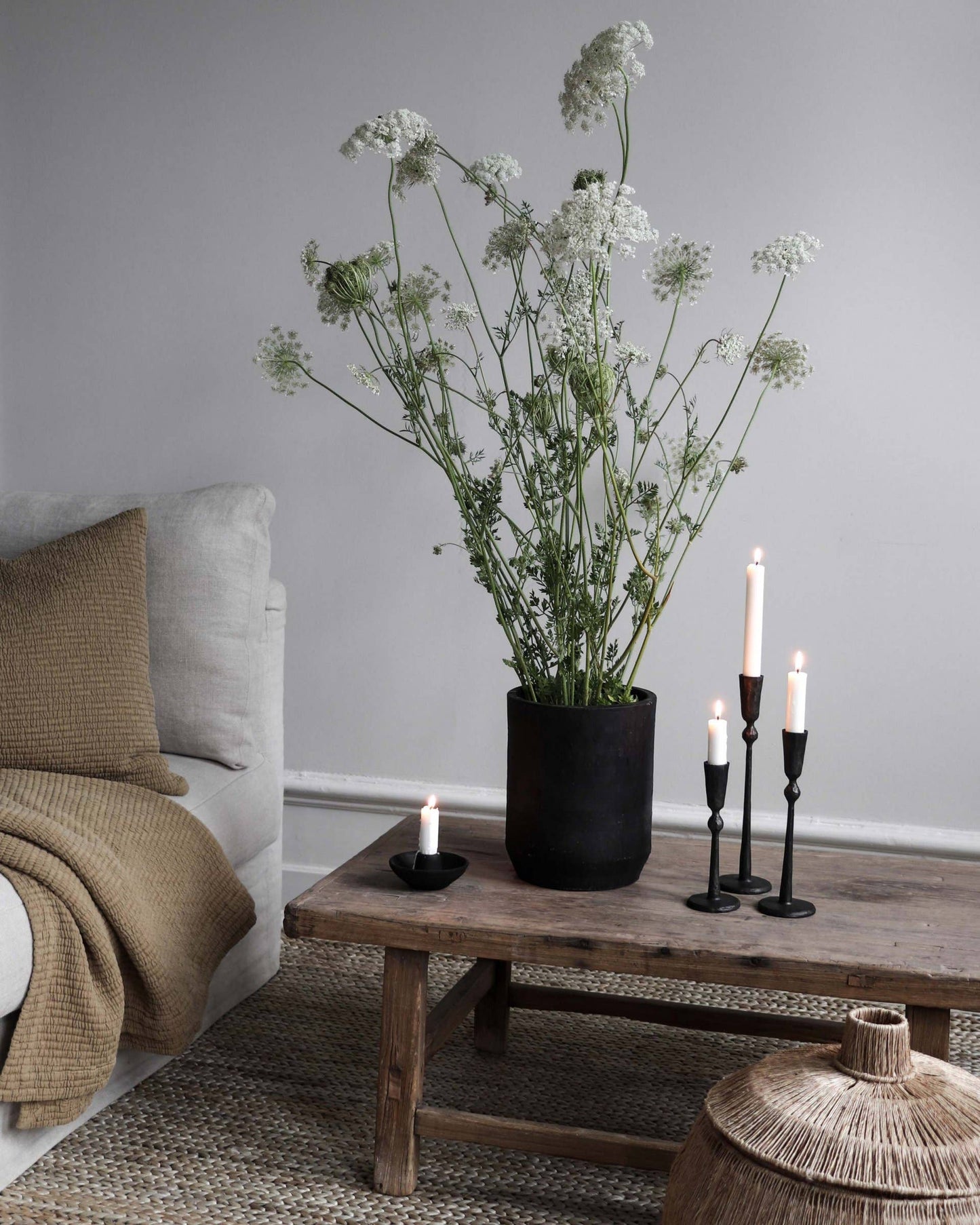 Boule Iron Stem Candle Holder - Large