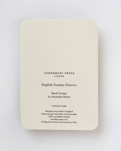 Mock Orange Greeting Card | Birthday Card | Luxury Cards