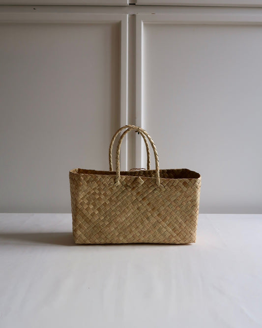Borsa larga intrecciata a mano Fili