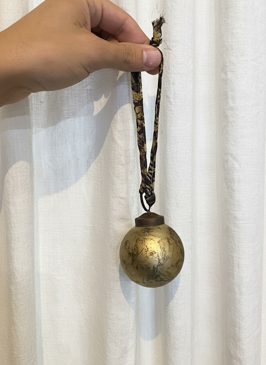 Burnished Metallic Bauble - Small