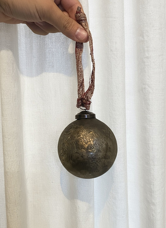 Burnished Metallic Bauble - Medium