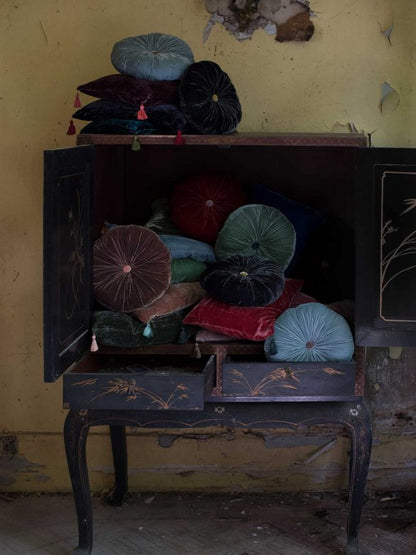 Velvet Sweet Cushion - Cherry