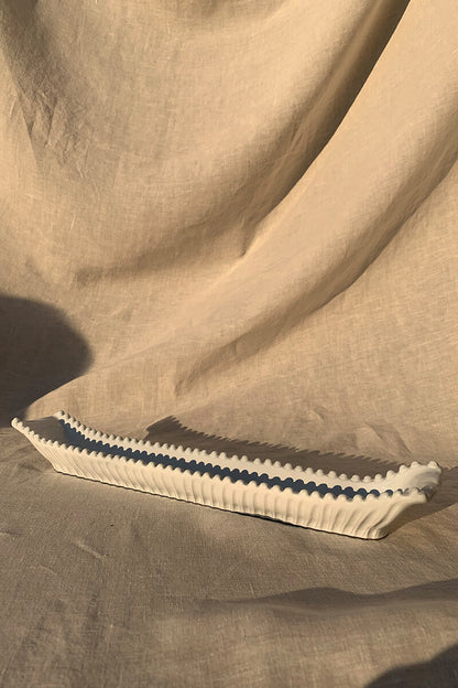 Piatto da portata in ceramica per olive - Collezione Stripes &amp; Dots