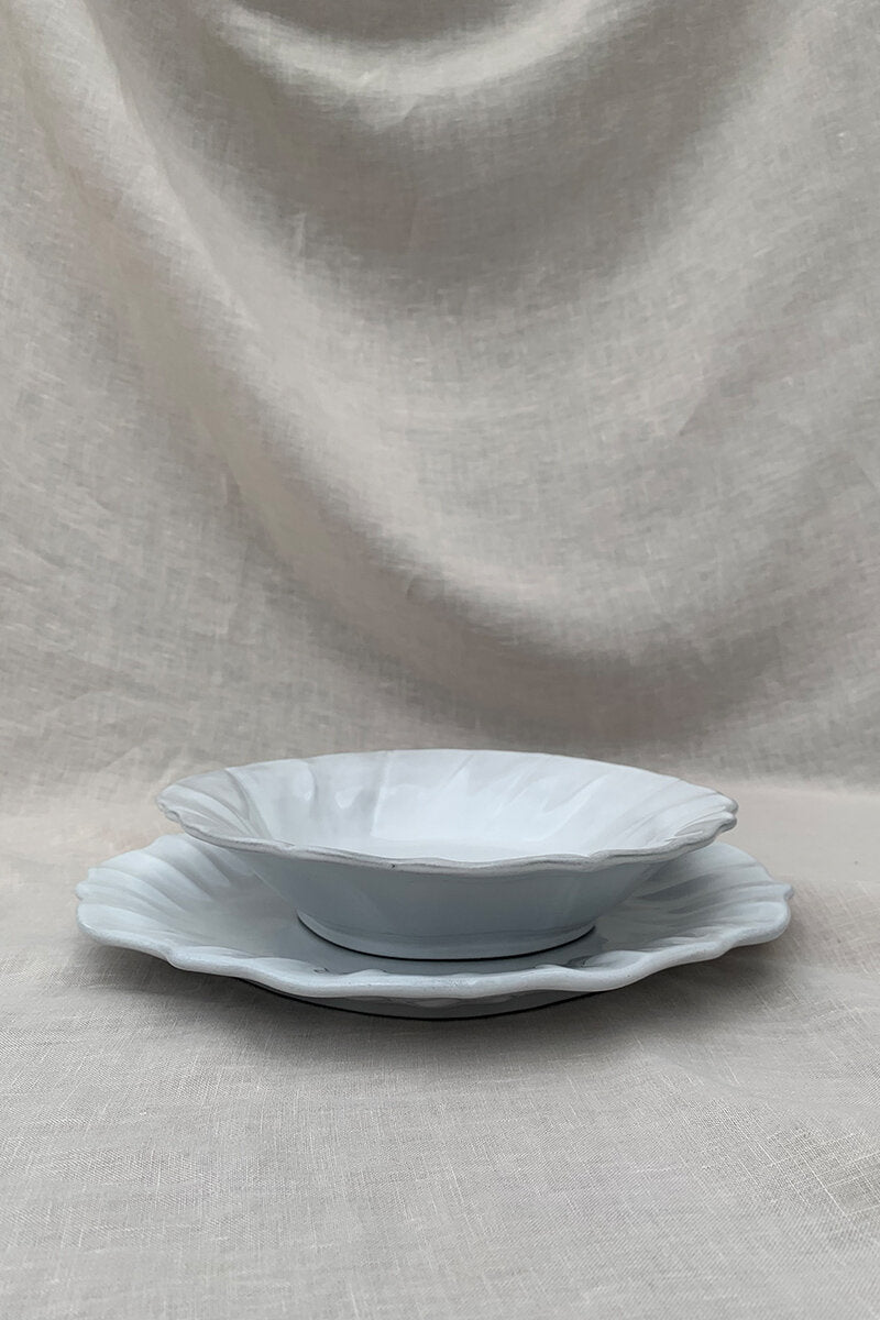 Ceramic Ruffle Individual Bowl