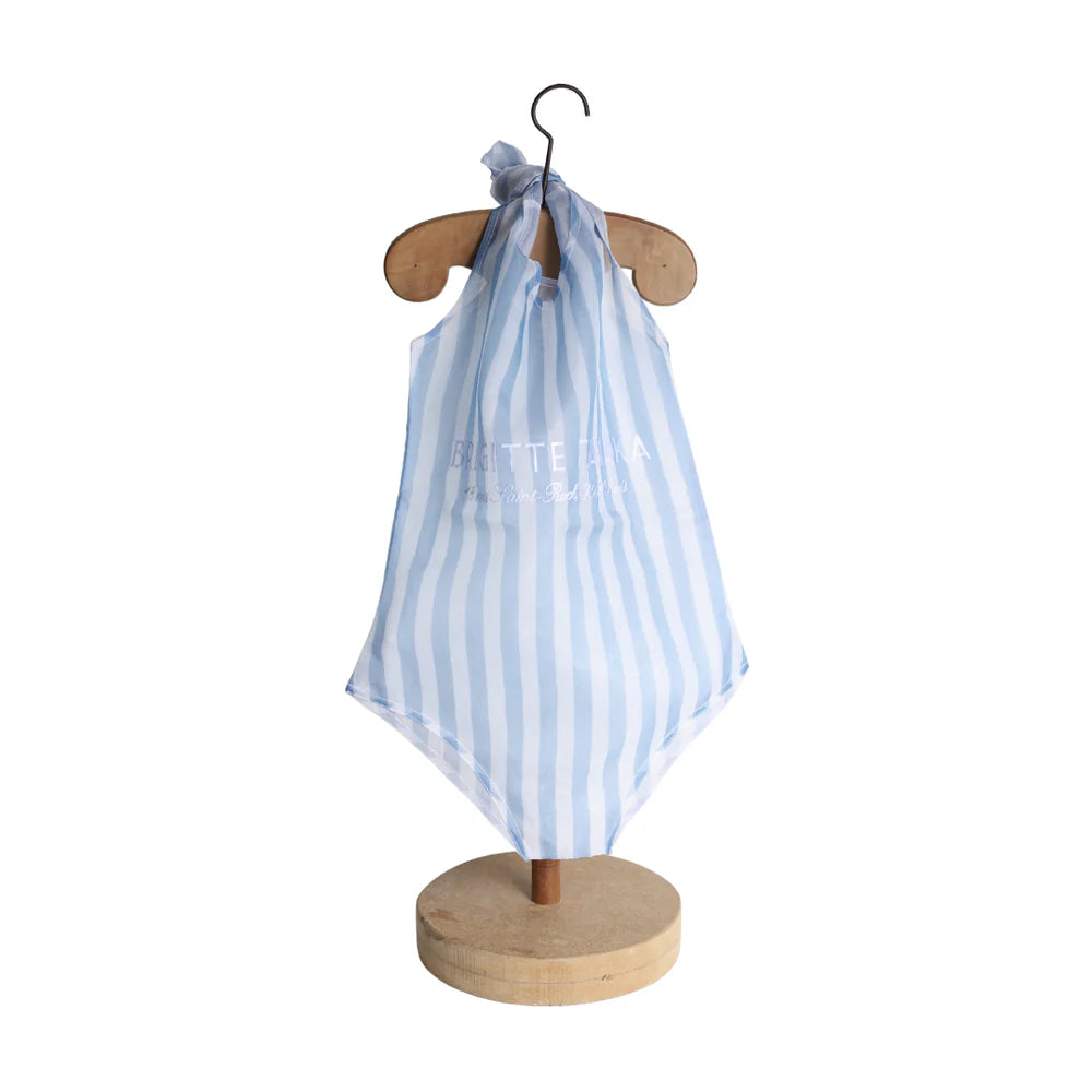 Brigitte Tanaka - Bathing Suit Blue Stripes