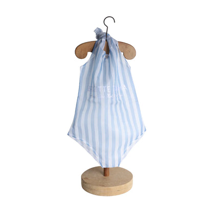 Brigitte Tanaka - Bathing Suit Blue Stripes