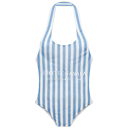 Brigitte Tanaka - Bathing Suit Blue Stripes