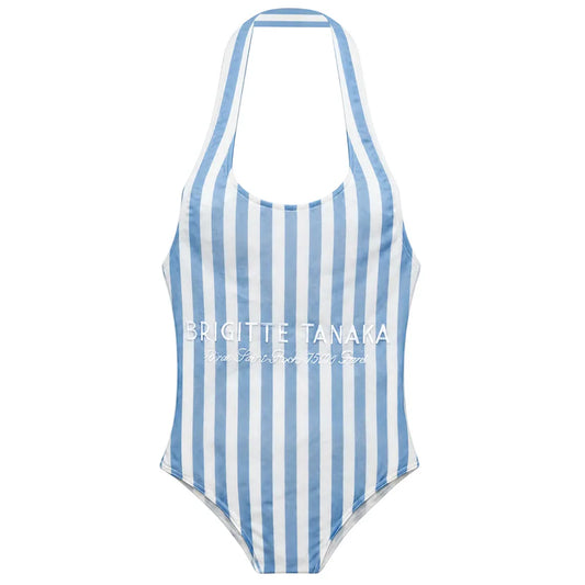 Brigitte Tanaka - Bathing Suit Blue Stripes