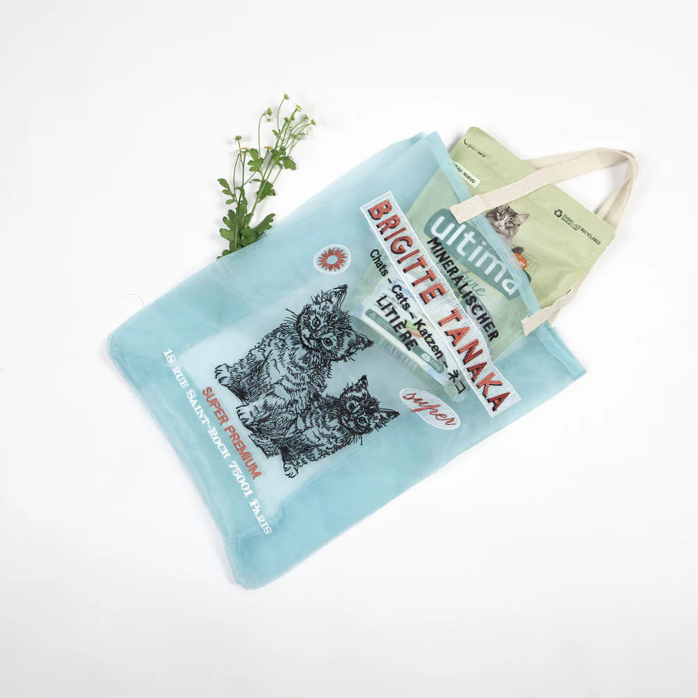 Brigitte Tanaka - Chat(Cats) Bag - Blue