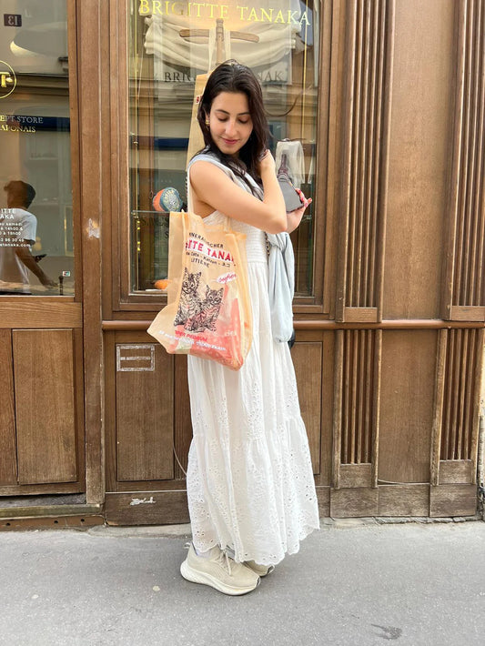 Brigitte Tanaka - Chat(Cats) Bag - Peach