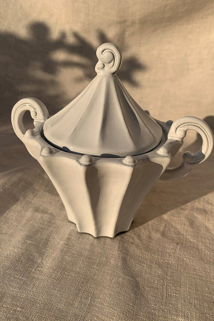 Zuccheriera in ceramica - Collezione Righe e Pois